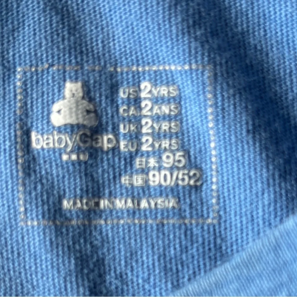 GAP Kids Yeti Graphic Long Sleeve Tee Blue 2T Winter Shirt
